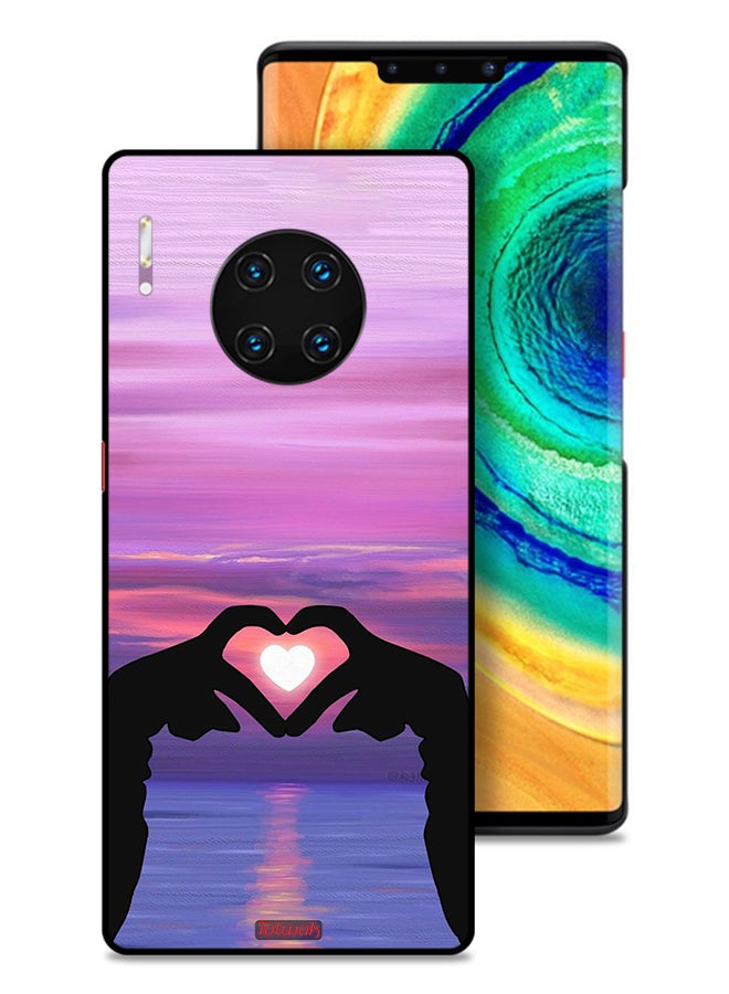 Tolwak Huawei Mate 30 Pro 4G Protective Case Cover Heart Moon  - Image 1