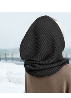 Winter Hats Balaclava Knit Beanie with Adjustable Drawstring Warm Hooded Scarf Skull Cap - pzsku/Z9F7183E60C59558EB9E3Z/45/_/1684378673/ecc9ca59-07ee-4cf7-9671-790c77e3bc9a