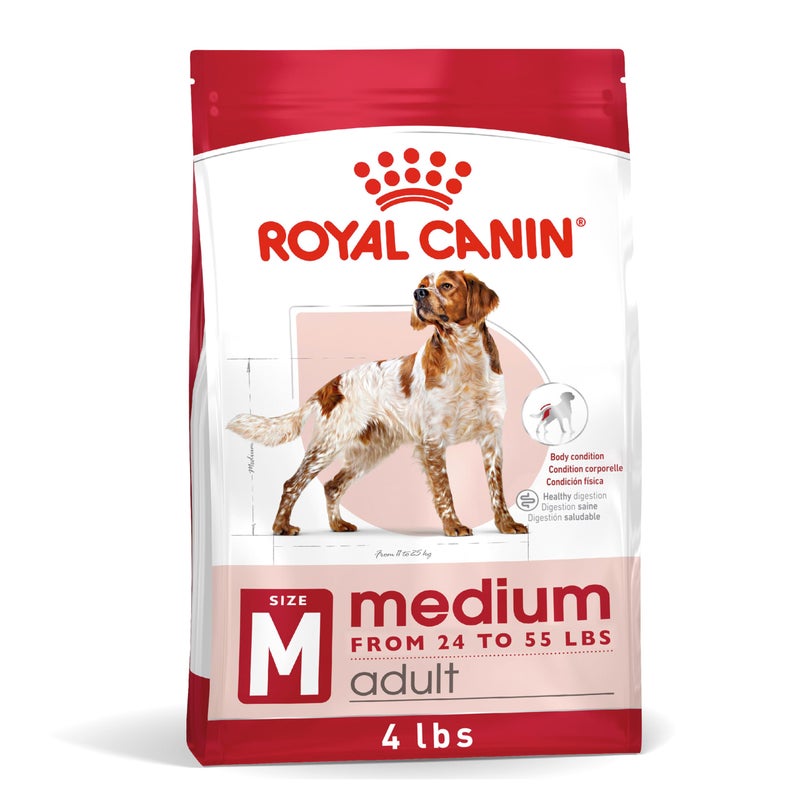 Royal Canin Size Health Nutrition Medium Adult Dry Dog Food, 4 lb - Image 1