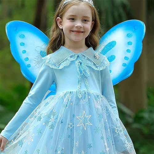 Dushi Fairy Wings for Adults, Women Girls Butterfly Fairy Wings Fairy Costumes Sparkle Fairy Princess Angel Wings Cosplay Christmas Halloween Dress Up Birthday Party Favor Gift for Girls Women - Image 3