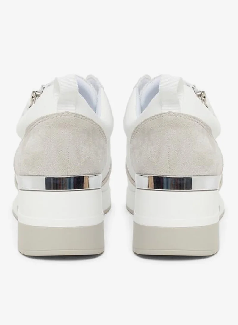 Styli Active Textured Zip Detail Sneakers