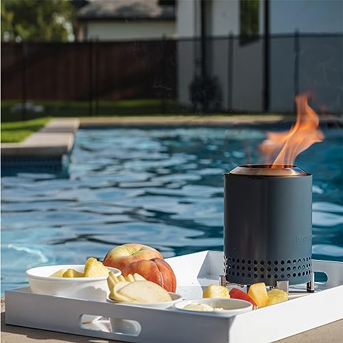 Solo Stove Mesa, 5.1 Inch Tabletop Fire Pit with Stand - Smokeless, Stainless Steel Fire Pit for Camping, Outdoor & Patio- Wood Burning or Pellet Fueled Portable Bonfire, 1.4lbs, Water - Image 4