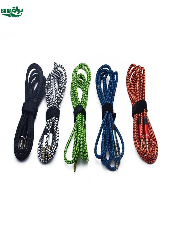 BURAQ 3.5mm Male To Male Car Stereo Gold-Plated Jack AUX Audio Cable For 3.5mm AUX Standard Digital Devices, Length: 3m(Orange) - Image 4