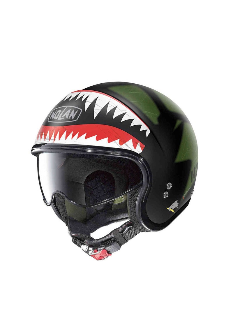 NOLAN HELMET N21 VIS SKYDWELLER BLACK GREEN-Large - Image 1