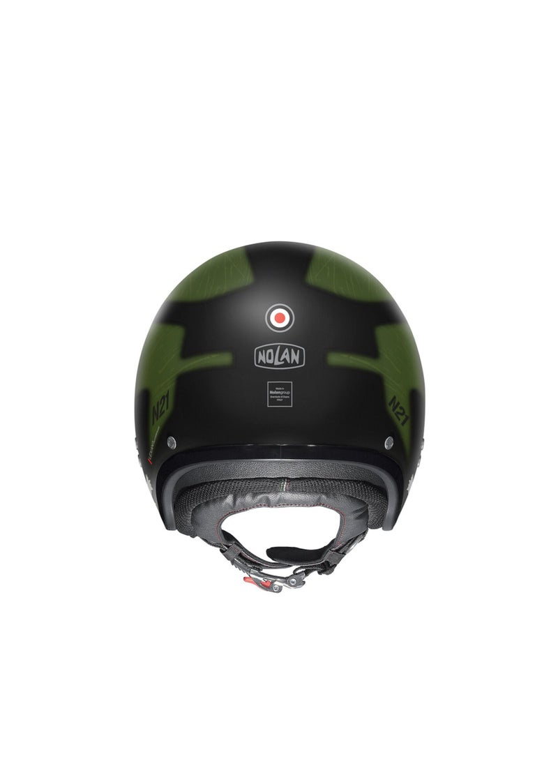 NOLAN HELMET N21 VIS SKYDWELLER BLACK GREEN-Large - Image 3