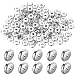 Trinkrittey 100 Pcs Flat Disc Spacer Beads 6mm Silver Beads with Hole Stainless Steel Spacer Bead Plated Round Loose Charm Caps Bead for DIY Jewelry Making Bracelet Necklace Crafting - Image 2
