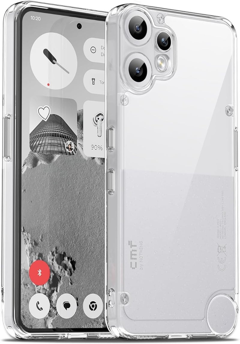 RODMED for CMF Phone 2 Pro 5G Premium Transparent Hybrid Soft Slim Dust Proof Back Case Cover with Camera Protection - Image 5