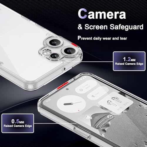 RODMED for CMF Phone 2 Pro 5G Premium Transparent Hybrid Soft Slim Dust Proof Back Case Cover with Camera Protection - Image 2