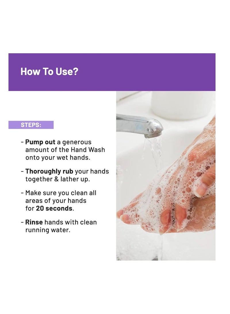 Chemist At Play Lavender Foaming Handwash Rich Foam With Aloe Vera Glycerine Ceramides Removes Germs Fights Odour Makes Skin Soft Calms Irritated Skin - Image 4