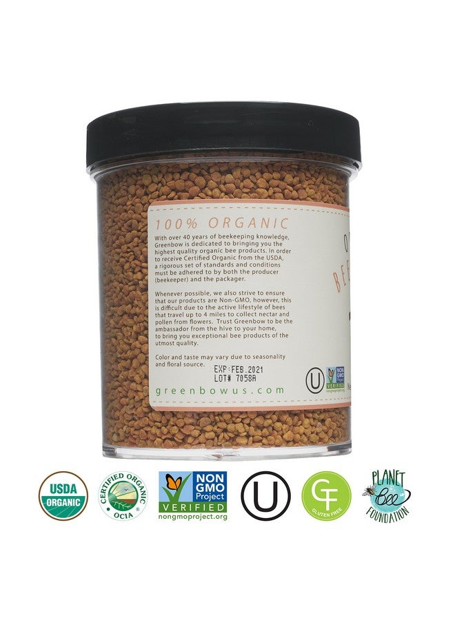 Greenbow Organic Bee Pollen - 100% USDA Certified Organic, Non-GMO, Halal, Kosher Certified, Pure & Natural Bee Pollen - Superfood Packed with Proteins, Vitamins & Minerals - Gluten Free - 311g - Image 3