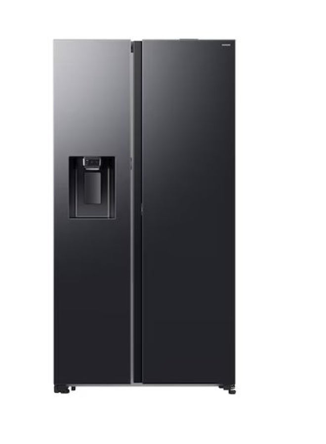 سامسونج ثلاجة سامسونج بيسبوك AI بجانب بجانب مع موزع ثلج وماء أسود RS-80F65J1F/WT - Image 1