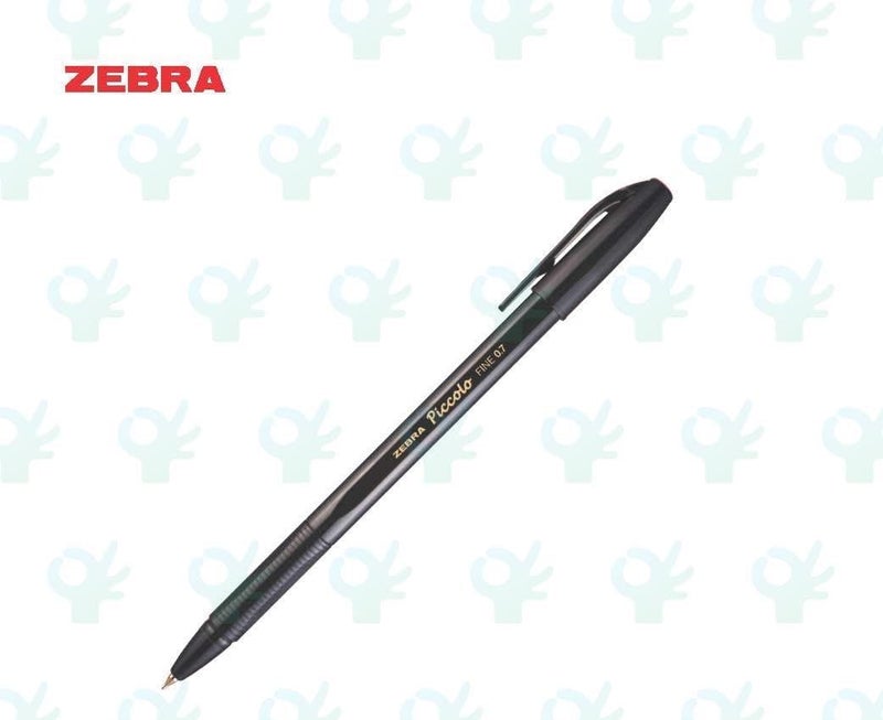 ZEBRA Piccolo Ballpen, 0.7 Mm Nib Size, Black