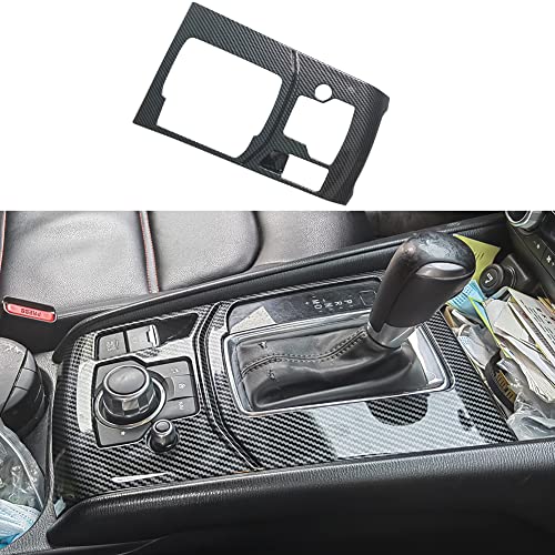 AOKIO Interior Center Console Gear Shift Panel Cover Trim for Mazda CX5 CX-5 Accessories 2017 2018 2019 2020 2021 2022 2023 2024 2025 (for Automatic Transmission) - Image 1