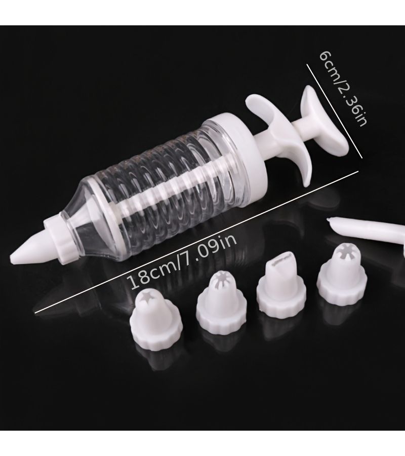 White 8pcs Heavy Duty Cream Squeezer Kit for Cake Decorating Icing Piping - Image 3