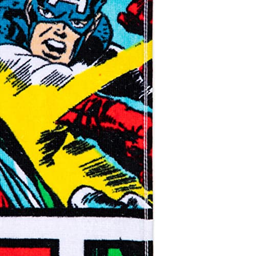 Jay Franco Marvel Comics Vintage Comic Kids Large Bath/Pool/Beach Towel - Super Soft & Absorbent Fade Resistant Cotton Towel, Measures 34 x 64 inches (Official Marvel Product) - Image 5