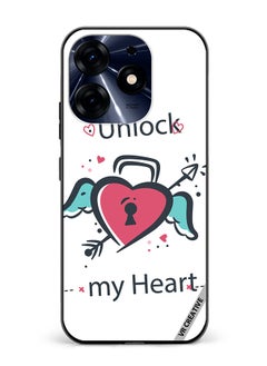 Protective Case Cover For Tecno Spark 10 Pro Unlock My Heart Design Multicolour