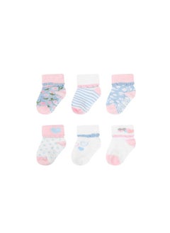 Baby Girls 6-Pack Socks White/Pink/Light Blue Age- Newborn to 6 Months - pzsku/Z9F727C81C62AD237AF12Z/45/_/1731069693/5a6ce765-7c13-4a3c-99f2-14a15242c5fd