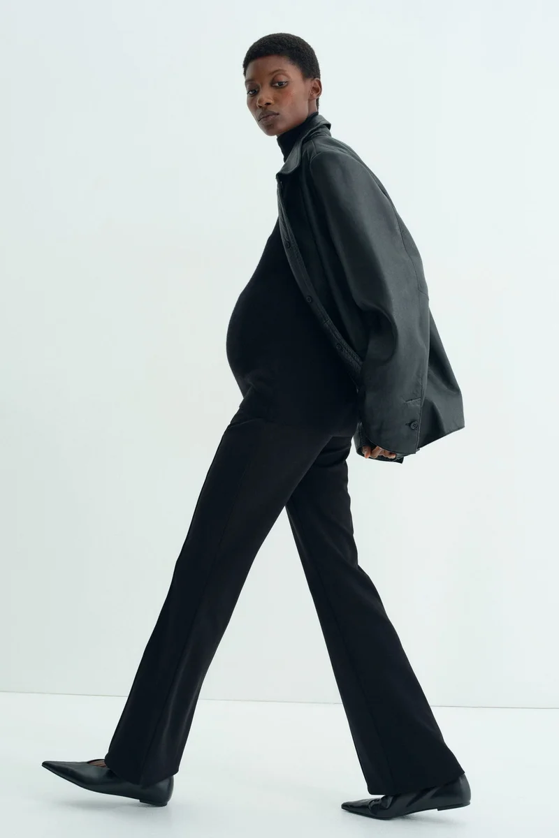 H&M MAMA Crease-leg trousers