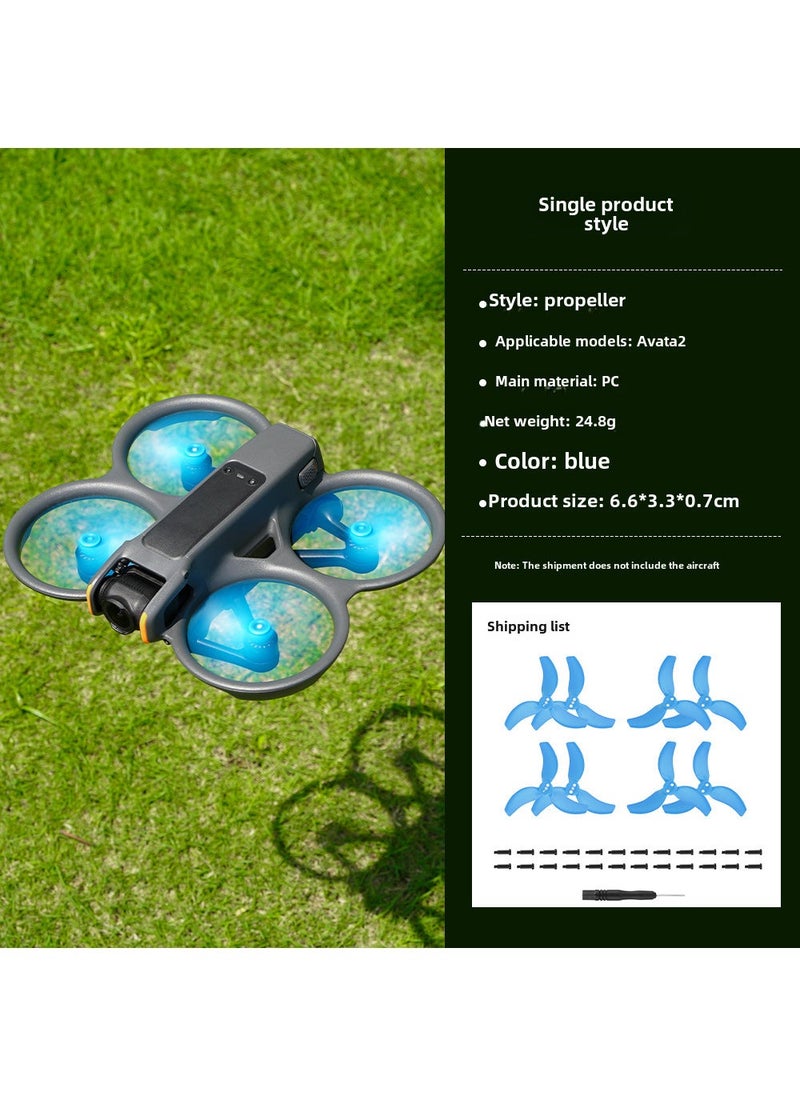DJI AVATA 2 Propeller 3032S Drone Accessory Wings Blue 4 Pair Bag 
