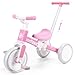 XIAPIA Tricycle for Toddlers 13 Year Olds 5 in 1 Toddler Balance Bike with Removable Pedal Push Trike Toys with Adjustable Pushrod for 2 3 4 5 Year Old Boys  Girls Birthday Gifts for Kids - Image 4