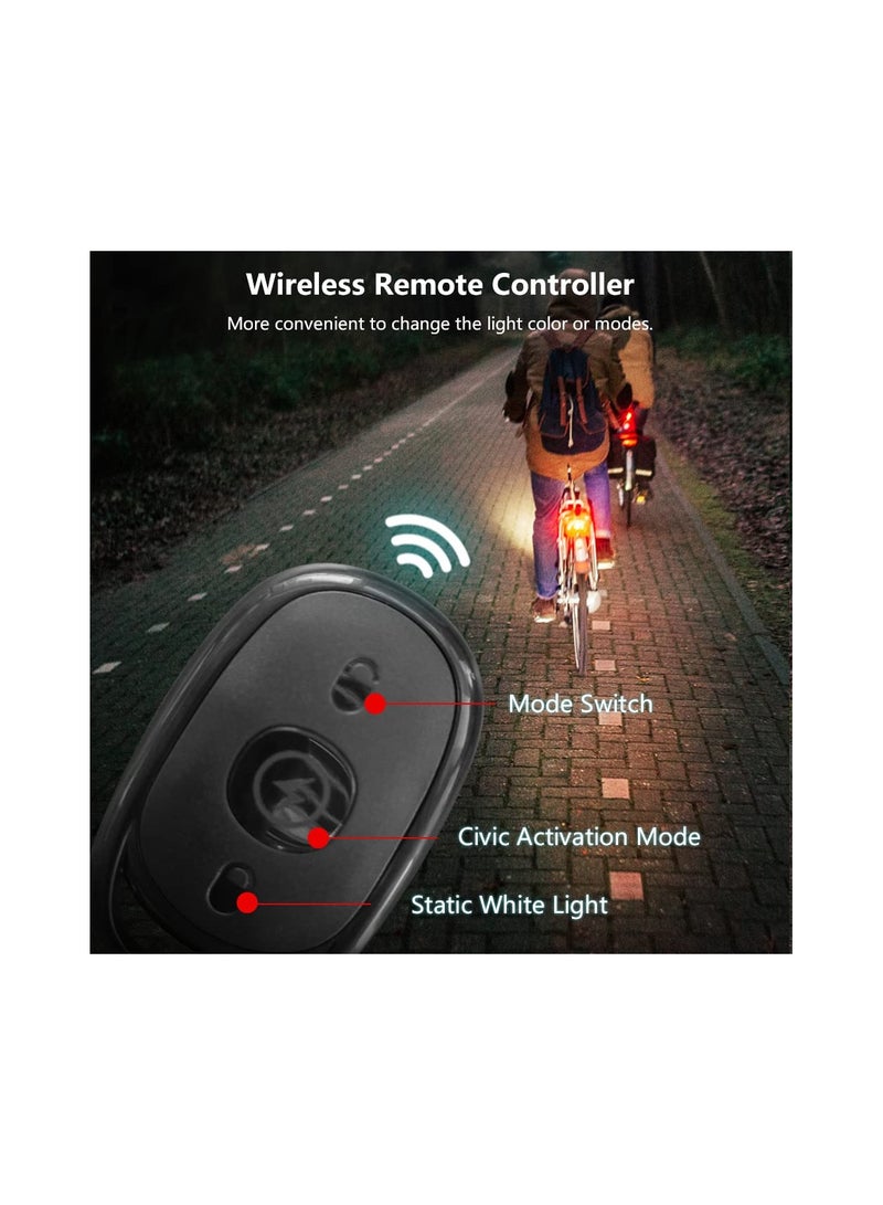 SYOSI Led Anti-Collision Strobe Lights, Wireless Remote Control 7 Colors USB Charging Led, Strobe Lights Drone, for Night Flying Riding Car Motorcycle Bike Scooter Emergency Warning Flash Light (4 Pcs)  - Image 3