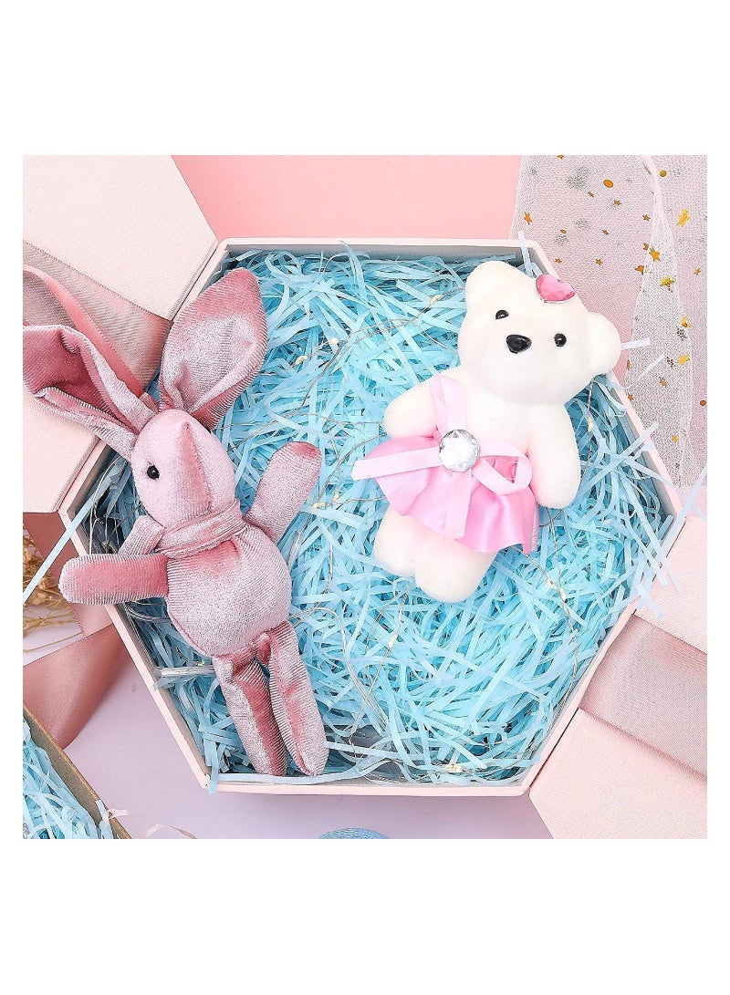 100 gram  Shreds Strands Eco-friendly Shredded Crinkle Confetti Crinkle Cut Paper Filling Shredded Paper for Hamper Gift Box Filling (Baby Blue) - Image 5