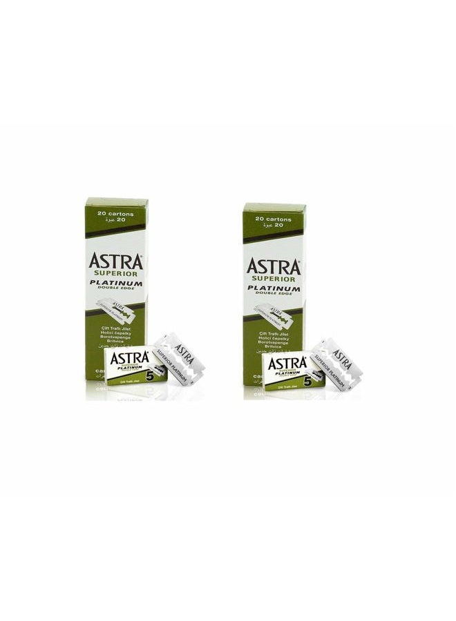 Astra Razor Blades, Pack of 2, 200-Piece - Image 2