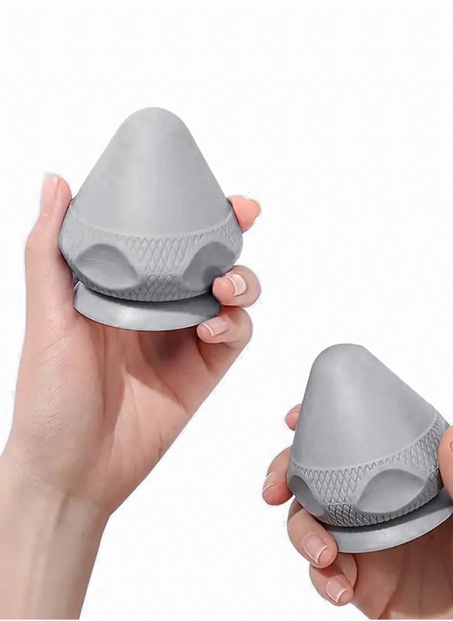 Occuwzz OCCUWZZ Portable Fascia Massage Ball with Adsorption Function | TPE Soft Glue Cone Design for Deep Tissue Relief & Muscle Recovery | Ideal for Home & Travel Use  - Image 4