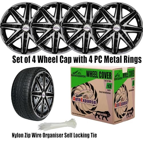AutoExpanse Car Accessories Wheel Cap, Hub Cap Wheel Cover 13INCH for Astar, Celerio Lxi, Eeco, Eon,Esteem, Wagon R Universal for All 13 Inch Car (TIKONA-13-INCH) - Image 3