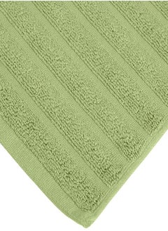 Superior Superior Striped Bath Mat 2-Pack, 100% Combed Cotton, Luxury Spa Ribbed Texture, Durable and Washable Bathroom Mats - Terrace Green, 22" x 35" each  - Image 3