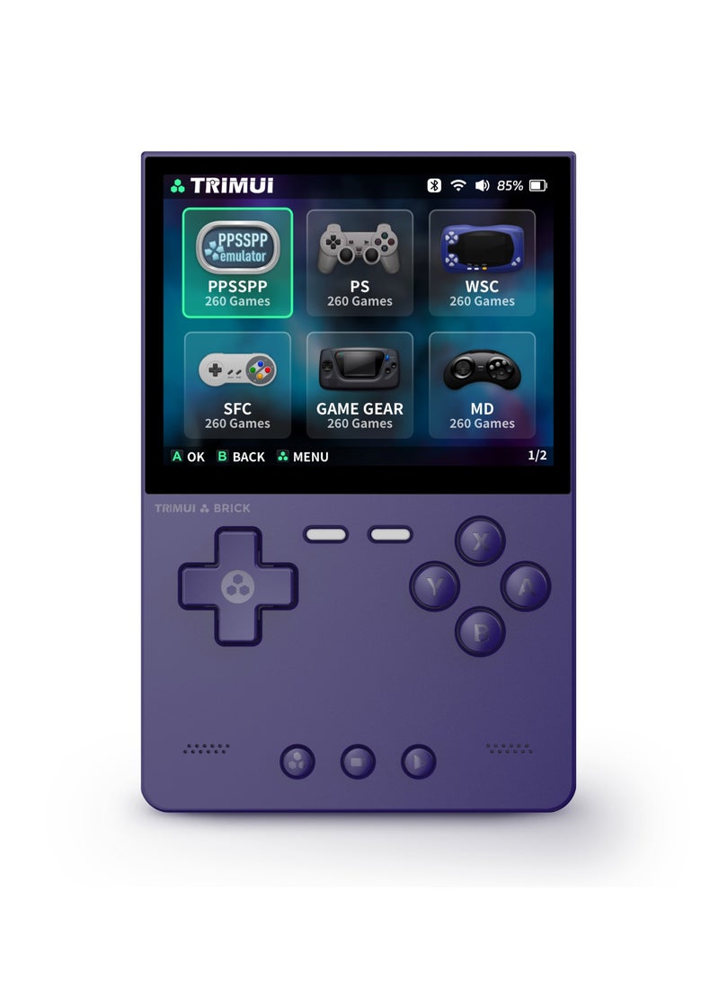 Trimui Brick Handheld Game Linux Console T3040 Portable Open-Source Allwinner A133P PowerVR GE8300 3.2 inches IPS Full-fit Screen Built-in Mono Microphone 3000mAh  - Image 1