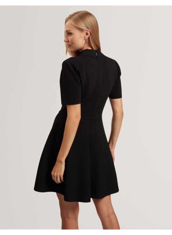 Ted Baker Mini Short Sleeve Knitted Polo Dress - Image 4