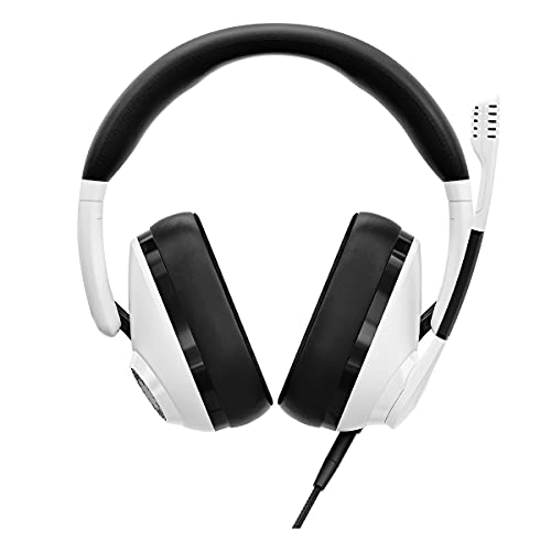 EPOS H3 Closed Acoustic Gaming Headset with Noise-Cancelling Microphone - Plug & Play Audio - Around The Ear - Adjustable, Ergonomic - for PC, Mac, PS4, PS5, Switch, Xbox - White - Image 2