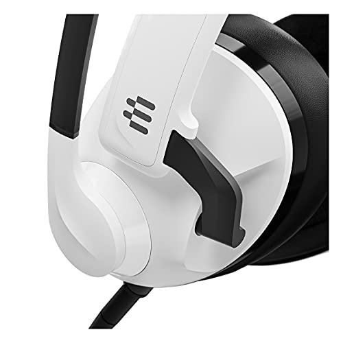 EPOS H3 Closed Acoustic Gaming Headset with Noise-Cancelling Microphone - Plug & Play Audio - Around The Ear - Adjustable, Ergonomic - for PC, Mac, PS4, PS5, Switch, Xbox - White - Image 4