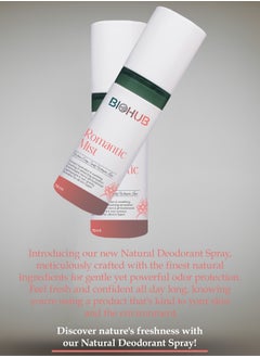 King Mariot BIOHUB Body Romantic Mist Deodorant | 70ML | Where Every Spritz Whispers Love | Instant Hydration & Soothing | Cooling & Refreshing | Antioxidant-Rich & pH Balanced | Suitable for All Skin Types  - Image 2