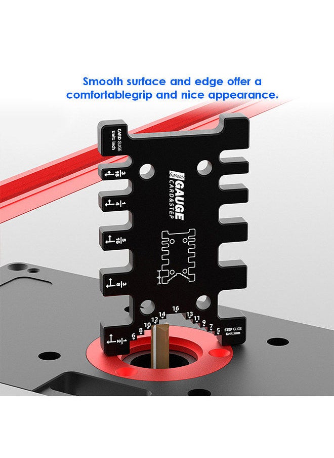 Generic Woodworker Tenon Gauge Woodworking Prop Woodworking Backing Carpentry Auxiliary Tool  - Image 4