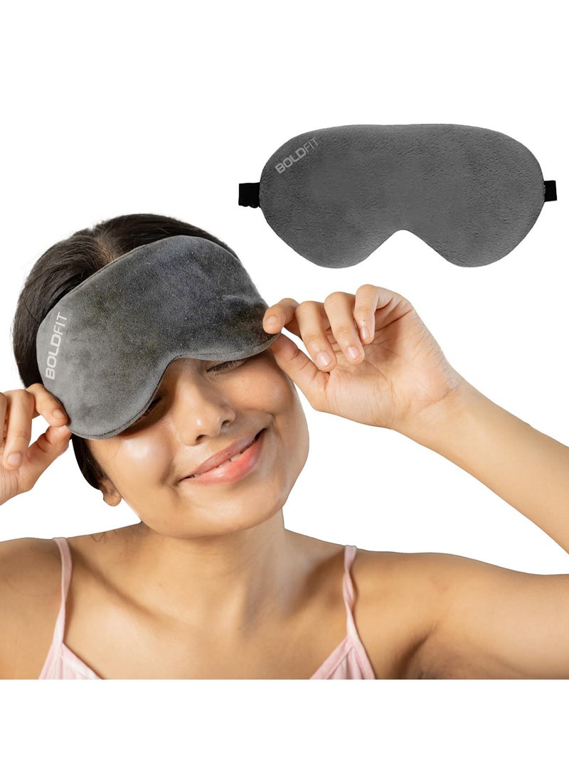 BOLDFIT Super Soft Silk Blind Fold Eye Mask For Smooth and Comfortable Sleep With Adjustable Strap  - Image 1
