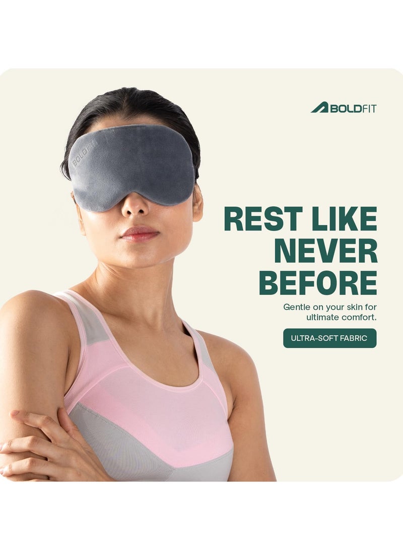 BOLDFIT Super Soft Silk Blind Fold Eye Mask For Smooth and Comfortable Sleep With Adjustable Strap  - Image 2