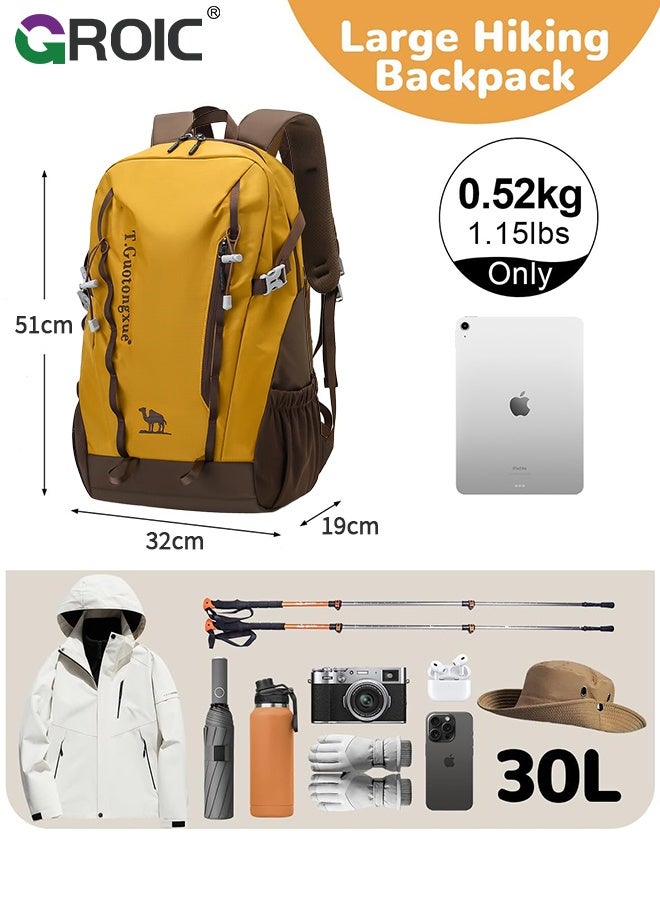 GROIC Hiking Backpack, Lightweight Travel Backpacks,Camping Bag Outdoor Sports Back pack for Men,Waterproof Outdoor Hiking Daypack - Image 2
