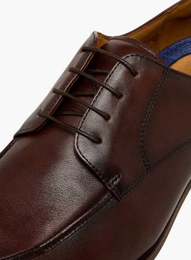 DUCHINI BROWN Men Lace-Up Leather Derby Shoes for Men | Best Price UAE