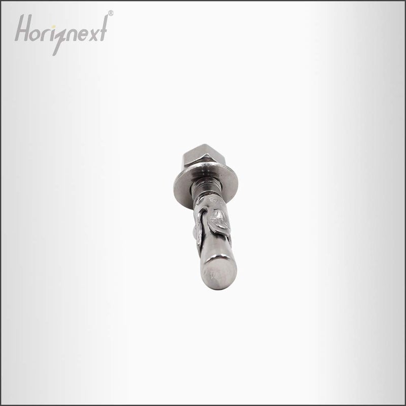 Horiznext 3/8" x 2-1/4" inch Stainless Steel Standard Strong Wedge Anchor, Fasteners for Concrete (4 pcs) - Image 4