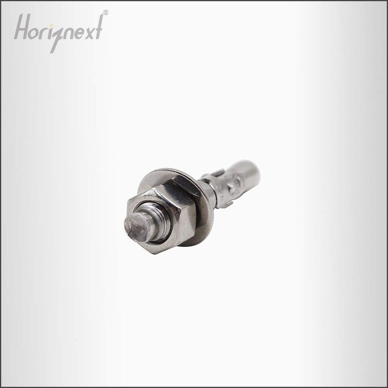 Horiznext 3/8" x 2-1/4" inch Stainless Steel Standard Strong Wedge Anchor, Fasteners for Concrete (4 pcs) - Image 5