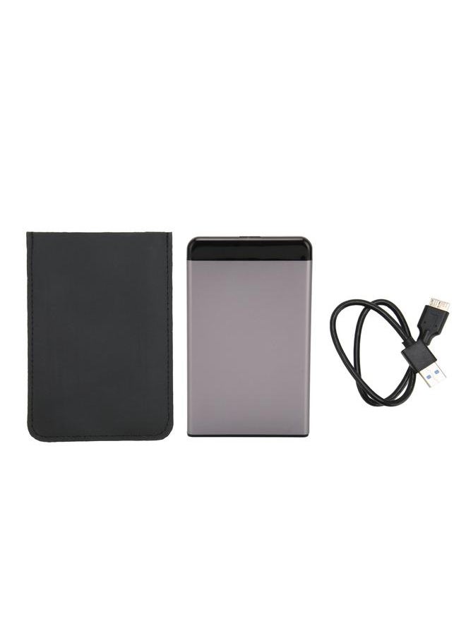 Thoraya USB3.0 ultra-thin external mobile hard disk high-speed read and write 2.5-inch portable metal mobile external hard disk gray 320GB  - Image 1