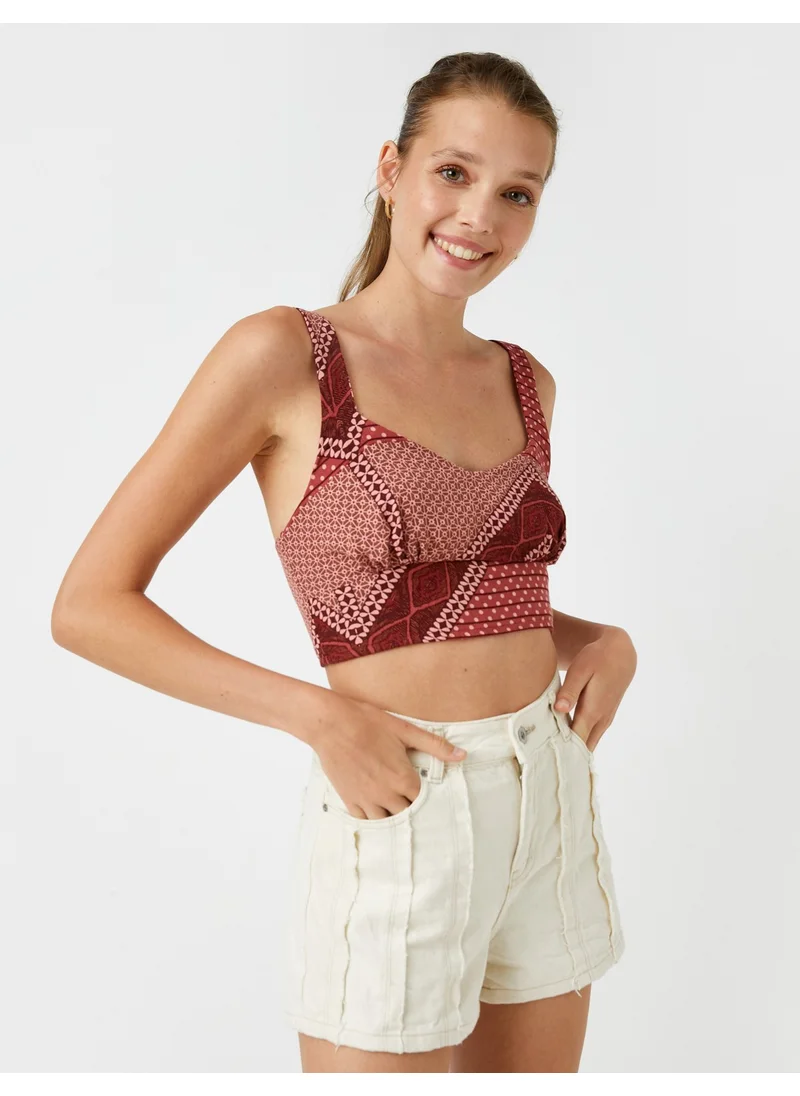 KOTON Cotton Strap Crop Singlet