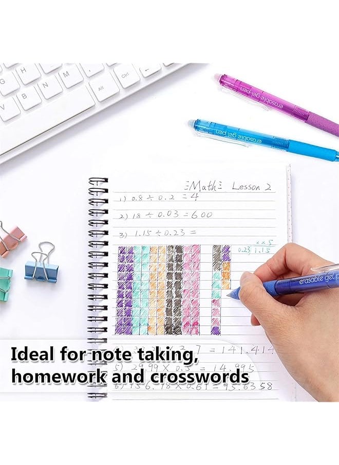 erorex - Erasable Gel Pens Heat Erasable Pen With 8 Colors Retractable Erasable Gel Pens Fine Point 0.7Mm Pens With Premium Comfort Grip Erasable Pens For Drawing Planner Crossword Puzzles - Image 1