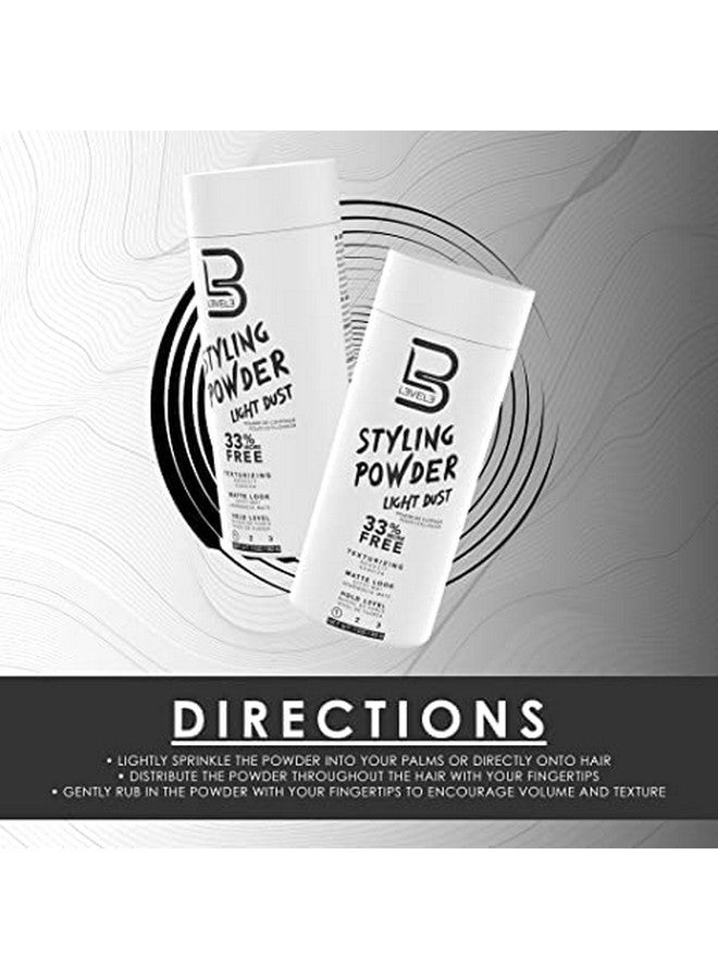 L3 Level 3 Travel Styling Powder - Small 0.18 oz for Travel - Natural Look Mens Powder - Sample Styling Powder - Image 2