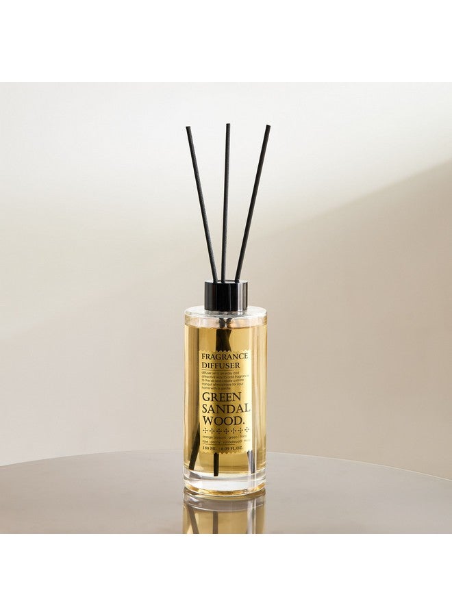 Home Box Abbey Green Sandalwood Fragrance Reed Diffuser 180 ml  - Image 2