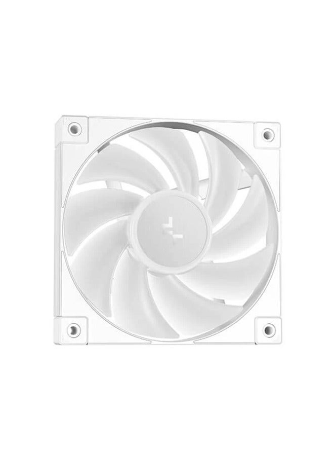 DEEPCOOL LD360 Optimized 360mm Liquid CPU Cooler with Multiline LED Digital Display, Real-Time CPU Status, 3x 120mm FD12 ARGB Fans, 2400 RPM Fan Speed, 72.04 CFM Airflow, White | R-LD360-WHDMMN-G-1 - Image 2