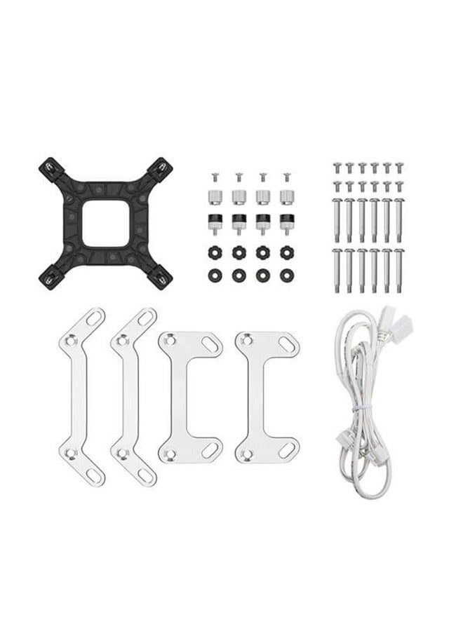 DEEPCOOL LD360 Optimized 360mm Liquid CPU Cooler with Multiline LED Digital Display, Real-Time CPU Status, 3x 120mm FD12 ARGB Fans, 2400 RPM Fan Speed, 72.04 CFM Airflow, White | R-LD360-WHDMMN-G-1 - Image 5