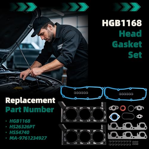 Riyhch Engine Head Gasket Set Fits for Jeep Wrangler 3.8L 2007 2008 2009 2010 2011,HGB1168 HS26326PT HS54740 MA-9761234927 - Image 2